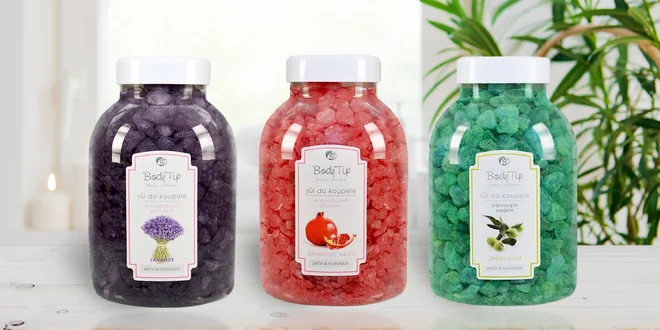 Aromatické soli do koupele: Alpské byliny i Oliva