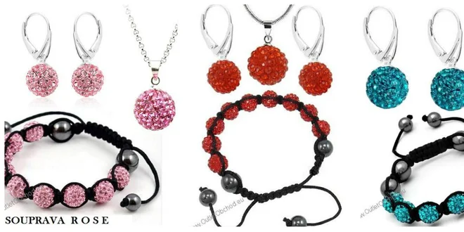 Veľký set šperkov Swarovski elements