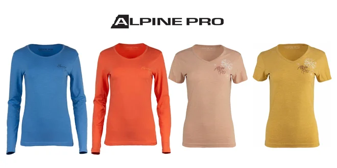 Dámske tričká Alpine Pro do mesta i prírody