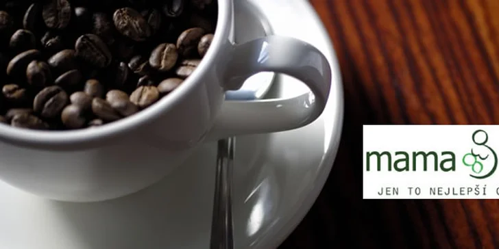 100 Kč za voucher na nápoje v Mama Coffee v hodnotě 200 Kč