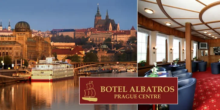 125 Kč za tříchodové  polední menu v botelu Albatros s výhledem na Vltavu za hubičku! Ušetřete 50 procent  ve všední den i o víkendu!