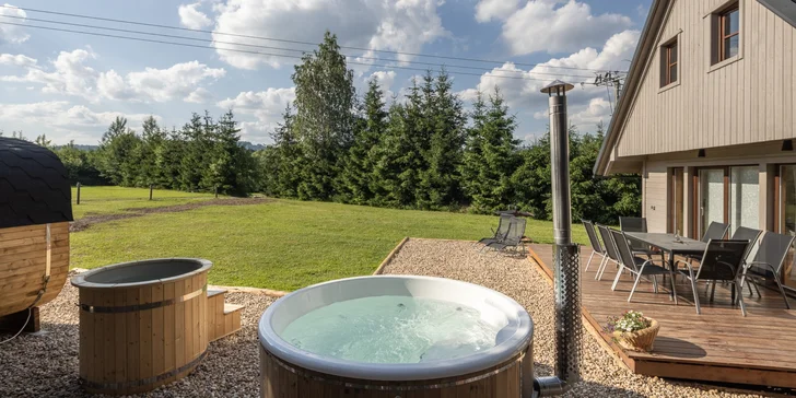 Krkonošský ráj: chalupy s privátním wellness pro 4 až 10 osob a slevy na aktivity v okolí