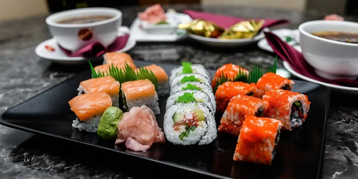 Výborné SUSHI v Asian Restaurant Sunshine v Auparku