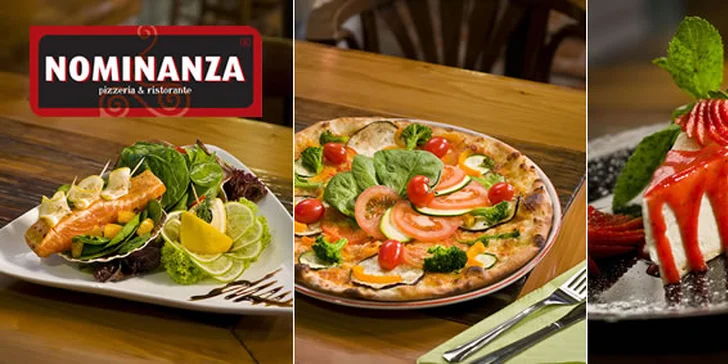 299 Kč za jídlo a pití v hodnotě 600 Kč v pizzerii Nominanza. Vychutnejte si pravou Itálii či deserty domácí výroby, shlédněte sportovní přenosy a jezte podle libosti s 50% slevou!