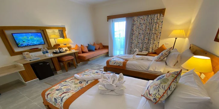 K mání je třílůžkový pokoj Premium Room nebo o něco prostornější Grand Room.