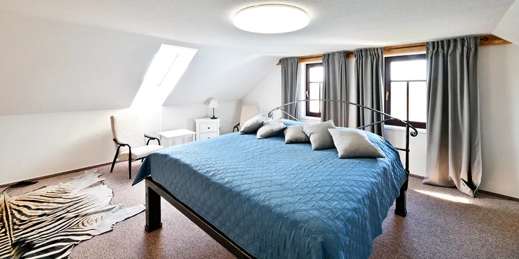 Bude tu pro vás připraveno romantické apartmá s volně stojící vanou a krásným výhledem.