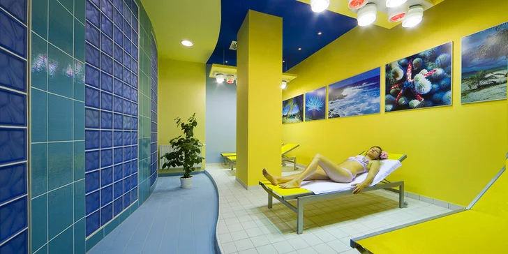 Místo výletu můžete také zamířit do hotelového wellness, kam máte po celou dobu pobytu neomezený vstup.