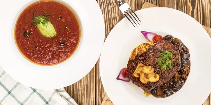 Romantika na talíři: vymazlené 4chodové menu v centru Prahy