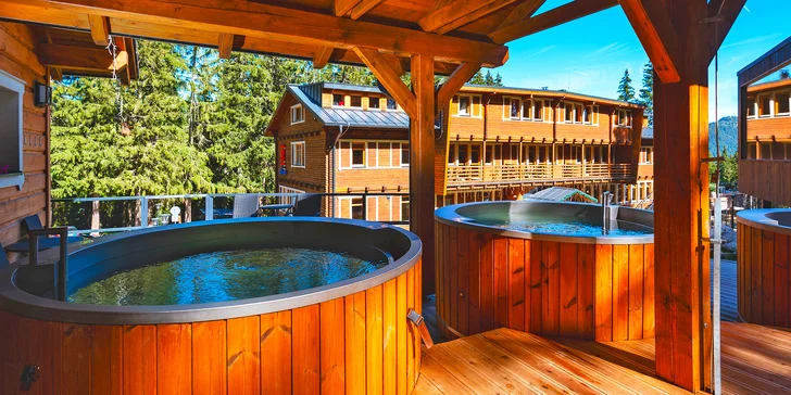 Do venkovního wellness budete mít po celou dobu neomezený vstup. 