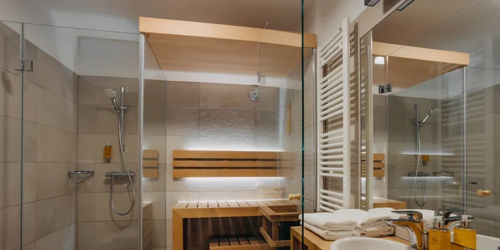 Apartmán Premium má dokonca vlastnú saunu.