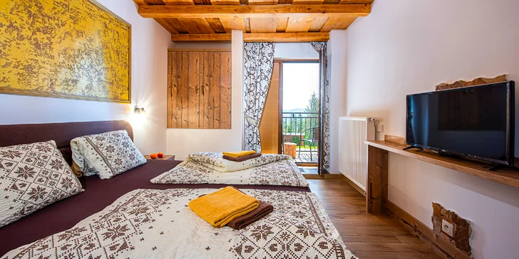 Zrekonstruovaný penzion v Tatranské Štrbě s privátním wellness a vstupem do Aquacity Poprad