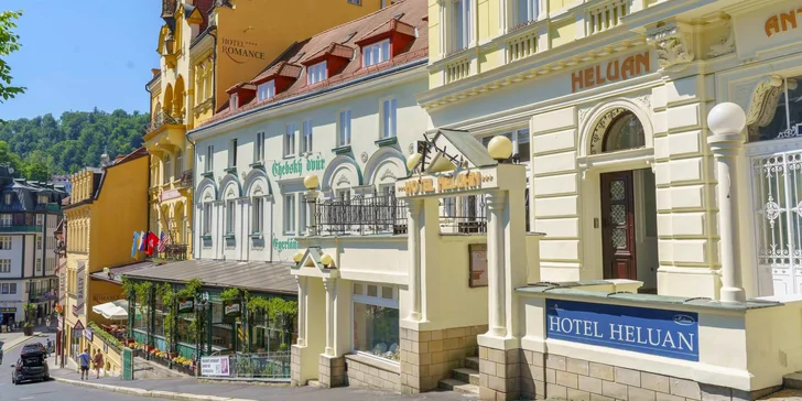 Pobyt v elegantním hotelu v centru Karlových Varů se snídaněmi