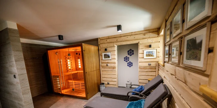 Třešničkou na dortu je vlastní sauna, vnitřní i venkovní jacuzzi a bazén.