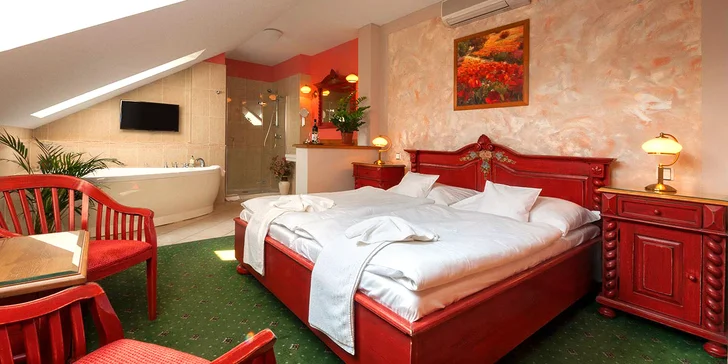 Apartmá je prostorné a elegantně zařízené.