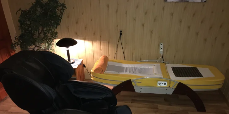 Chybět nebude ani 30 minut v parádním masážním křesle ...