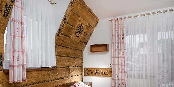V nabídce jsou útulné 2lůžkové i prostorné 4lůžkové pokoje.