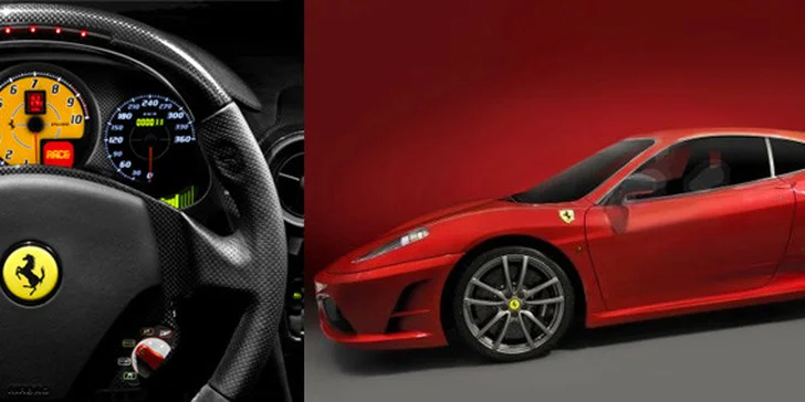 Přijďte si splnit svůj motoristický sen a prožít raketové zrychlení supersportu Ferrari F430 F1 se slevou až 50%!