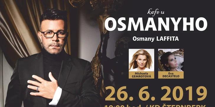 Středa – zábava je třeba. Vyrazte se pobavit na talkshow se známým módním návrhářem Osmany Laffitou. 