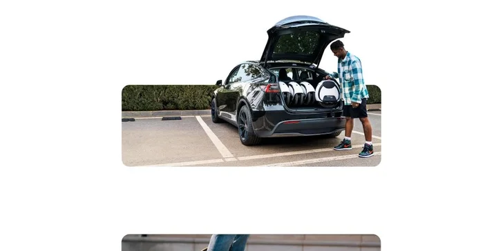 Můžete si vyzkoušet různé modely jednokolek.