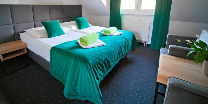 Na výber máte izby a apartmány pre 2 až 4 hostí.