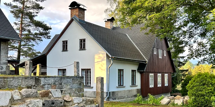 Štýlová a plne vybavená zrubová chata v Jizerkách až pre 16 osôb