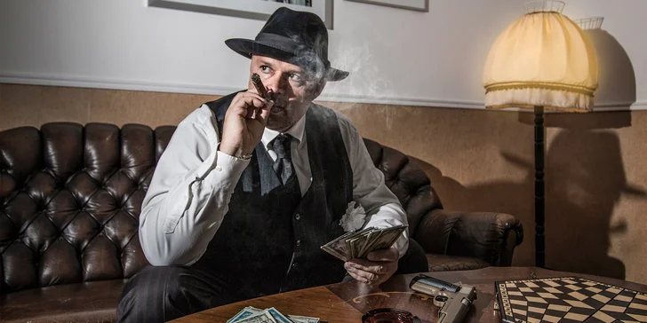 Mafiánská únikovka Al Capone v Holešovicích: 70 minut pro 2 nebo 3-5 hráčů