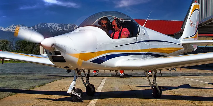 Trasu letu proberete s pilotem předem.