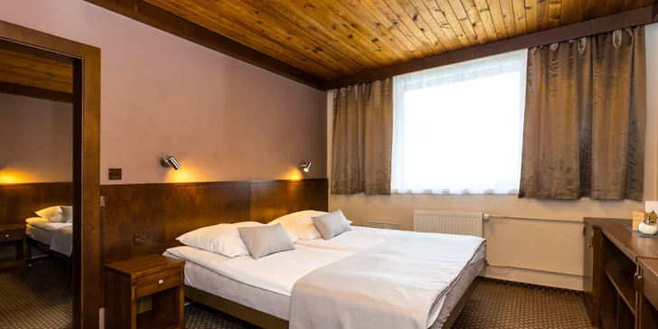 V nabídce hotelu jsou jedno- až pětilůžkové pokoje. 