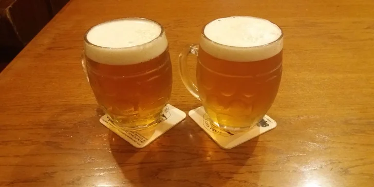 Na čepu jsou originální piva z chudenického pivovaru Stará škola. 