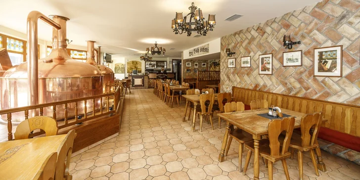Hotel Pivovarská bašta leží na kraji Vrchlabí.