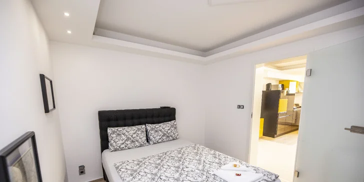 V apartmánu pro 2 dospělé a 2 děti pak ložnice...