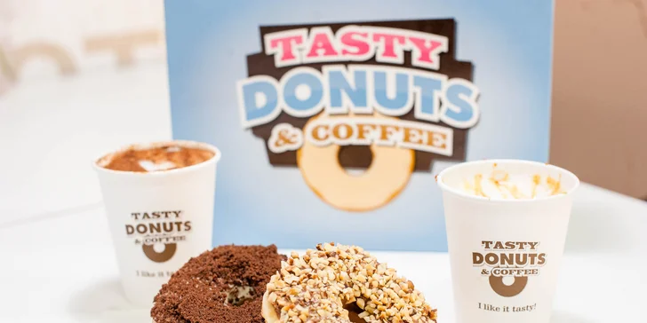 2 x Donut a 2 x káva