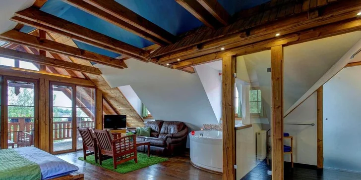 K některým pokojům patří balkon. 