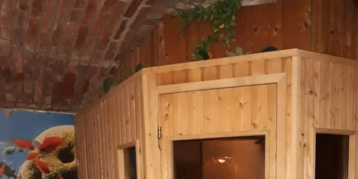 Je tu i privátní infrasauna (není součástí voucheru). 