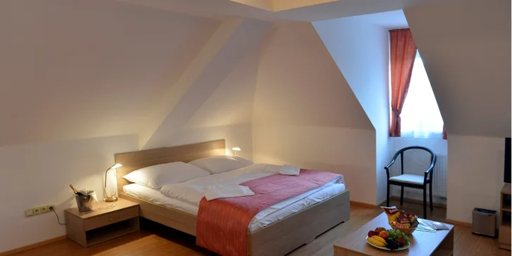 V pokoji je minibar i sada pro přípravu kávy a čaje. 