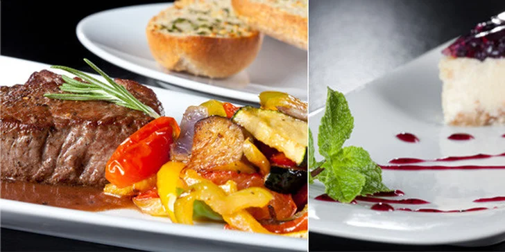 499 Kč za steak z pravé jihoamerické svíčkové s grilovanou zeleninou pro DVA v hodnotě 918 Kč. Výborné maso, domácí dezert a originální prostředí Jet Set Caffe se slevou 45%.
