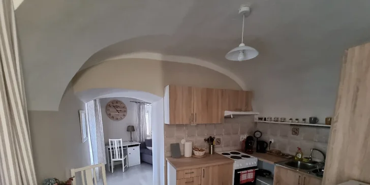 Apartmán č. 1 v přízemí s kuchyní