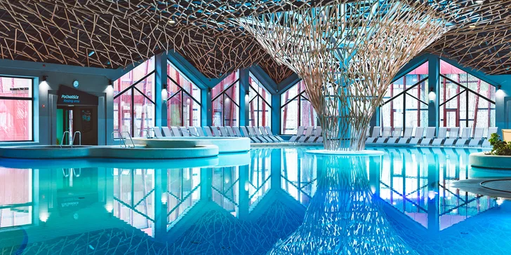 V ceně máte neomezený vstup do lázní s úžasným wellness.