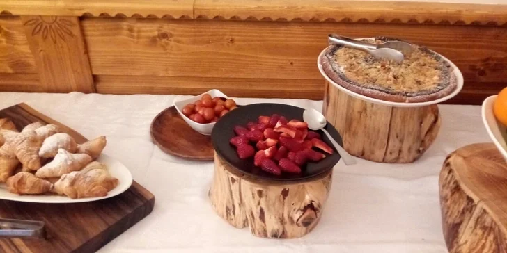Snídaně si vyberete ze švédských stolů, kde vždy bude i bio zdravý koutek. 
