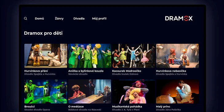Dramox má desíty krásných představení pro děti.