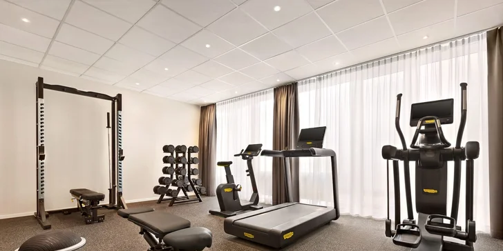 Zdarma môžete využívať hotelové fitness centrum.