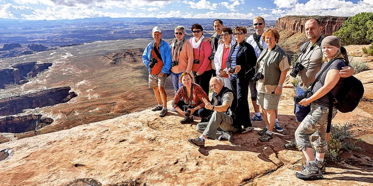 Účastníci fotografických expedic krasysveta.cz v USA v národním parku Canyonlands