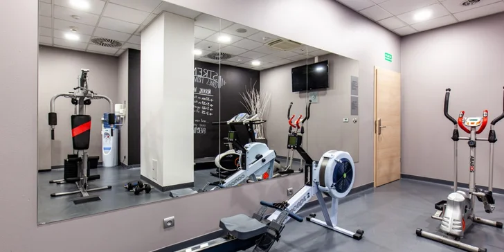 Neomezeně můžete využívat také fitness centrum.