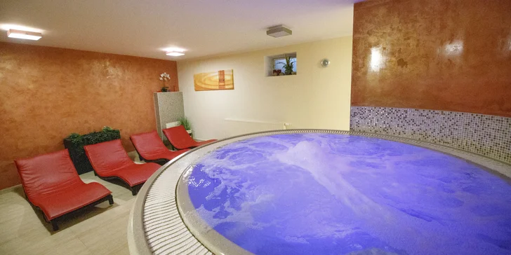 Ve vybraném balíčku máte i privátní relax ve wellness zóně. 