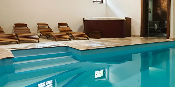 A abyste si tu i jaksepatří vyrelaxovali, jistě oceníte i zbrusu nový wellness, kam můžete po celou dobu pobytu neomezeně. 
