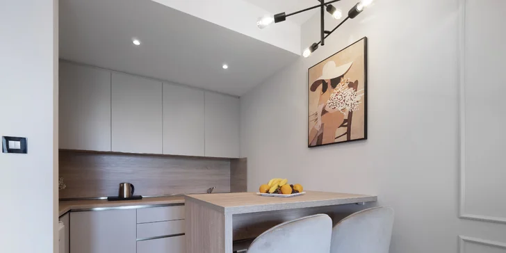 Apartmány navíc nabídnou kuchyňku.