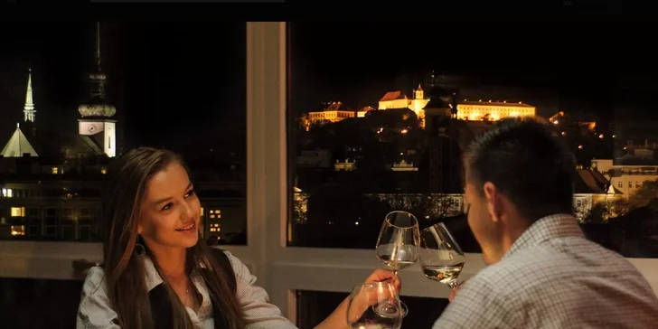Užijete si tu nejen degustační menu, ale i krásný výhled na Brno.