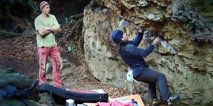 Bouldering na Labských pískovcích - super adrenalinový zážitek