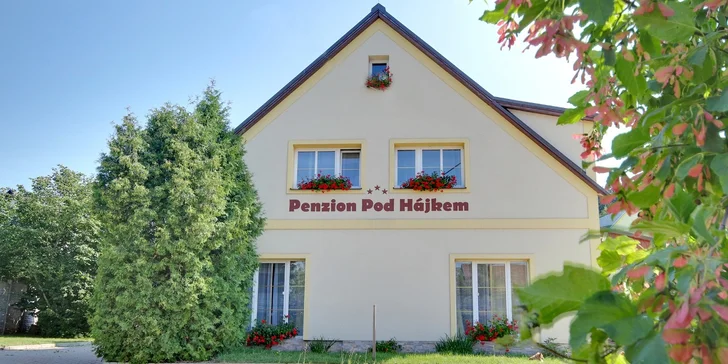Aktivní pobyt v penzionu s biofarmou až pro 7 osob: polopenze, venkovní bazén i hovězí speciality