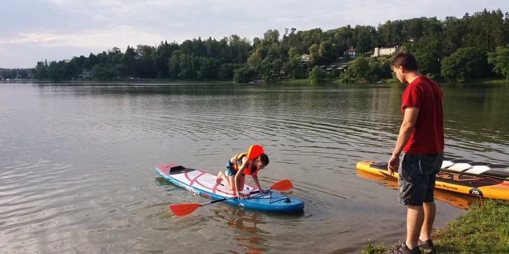Vybavení na stand-up paddleboarding na 1 hod. i celý den vč. nápoje